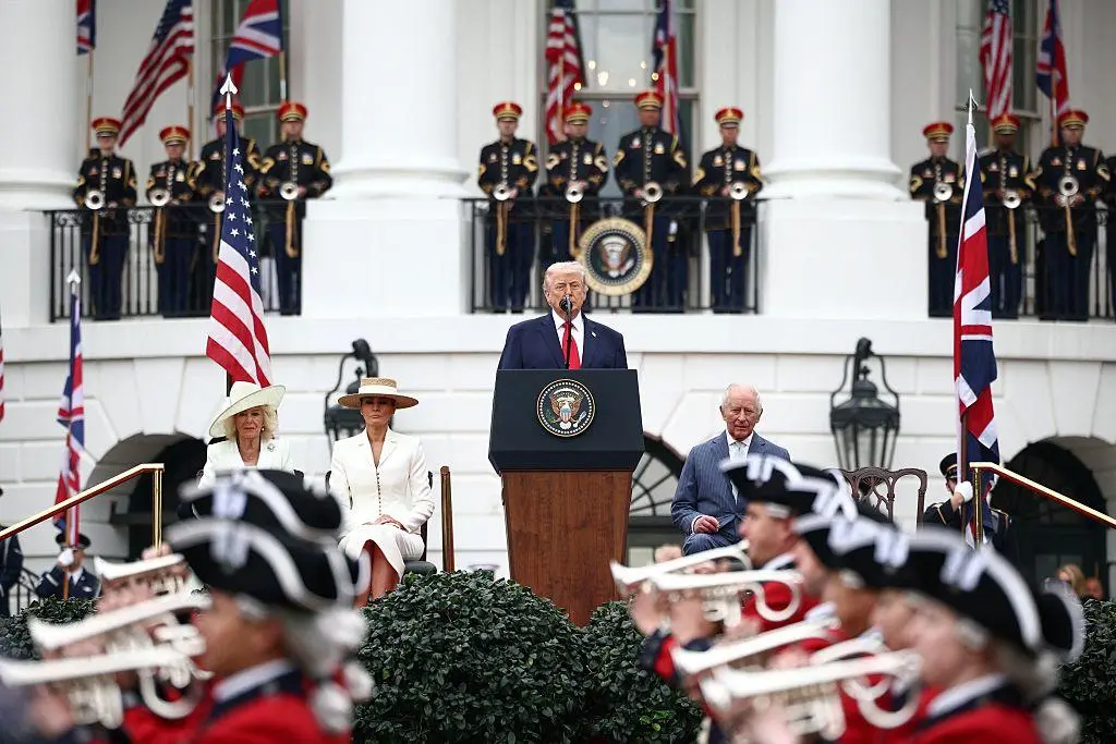 Trump-King Charles Two kings moment